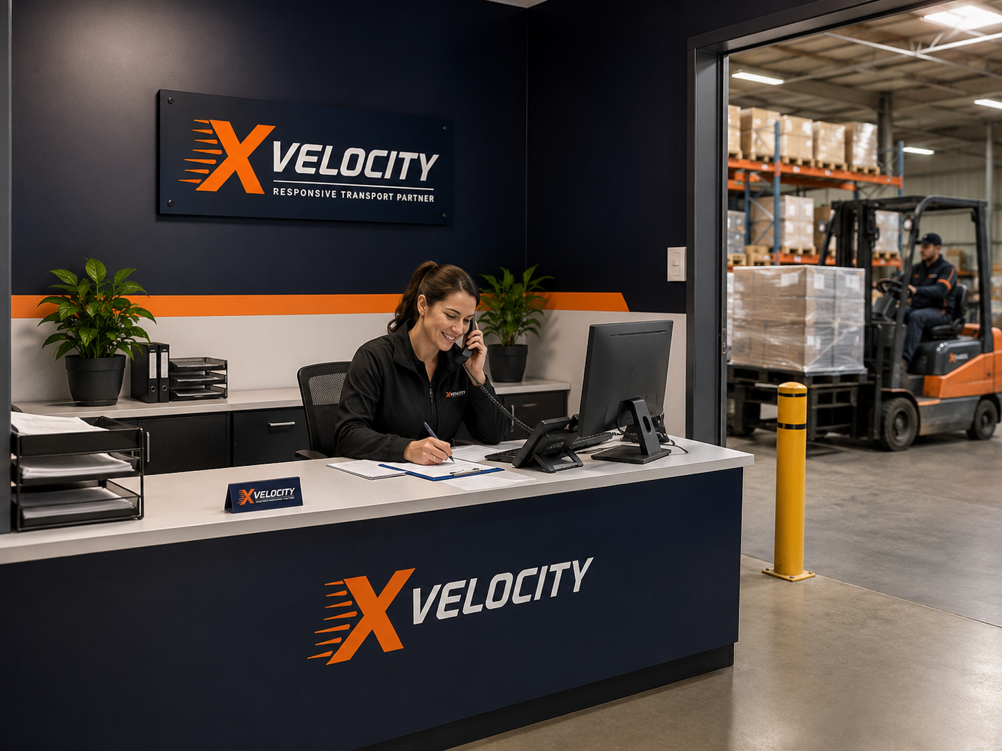Xvelocity front office and warehouse reception